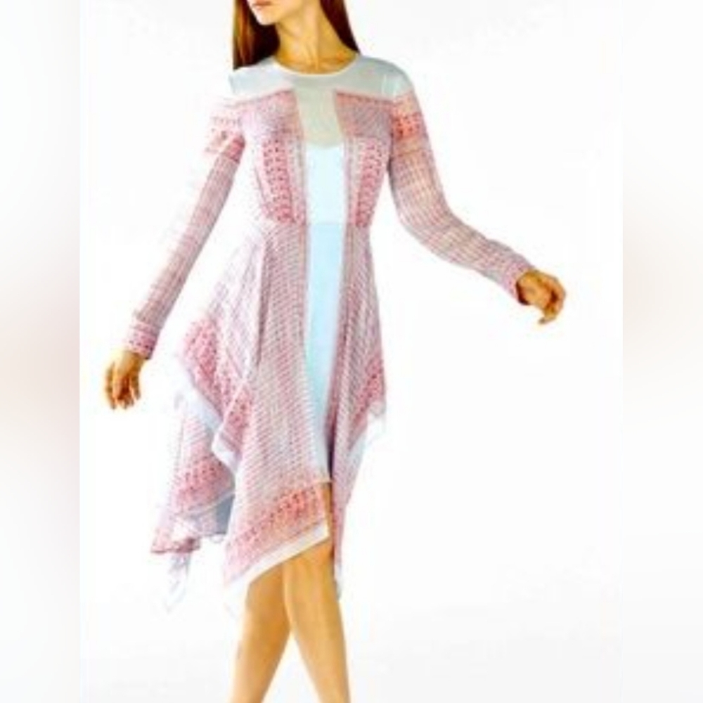 BCBGMAXAZRIA Dress BCBG max azria high low - light wave handkerchief dress